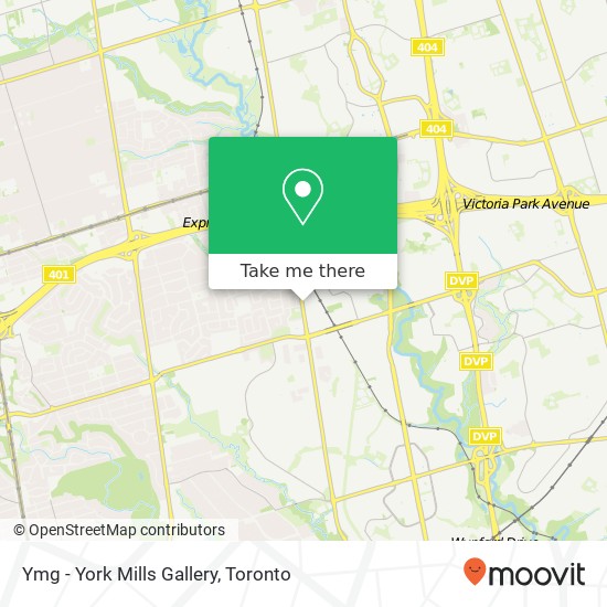 Ymg - York Mills Gallery map