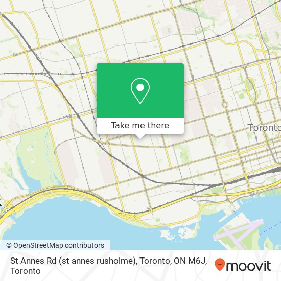 St Annes Rd (st annes rusholme), Toronto, ON M6J map