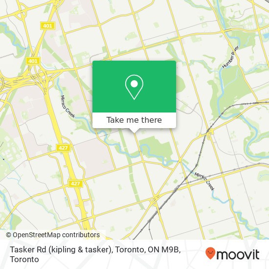 Tasker Rd (kipling & tasker), Toronto, ON M9B map