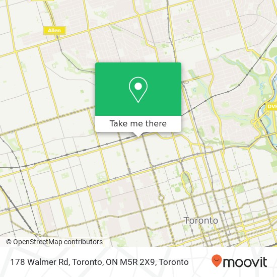178 Walmer Rd, Toronto, ON M5R 2X9 map