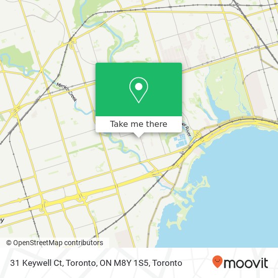 31 Keywell Ct, Toronto, ON M8Y 1S5 map
