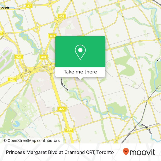 Princess Margaret Blvd at Cramond CRT map