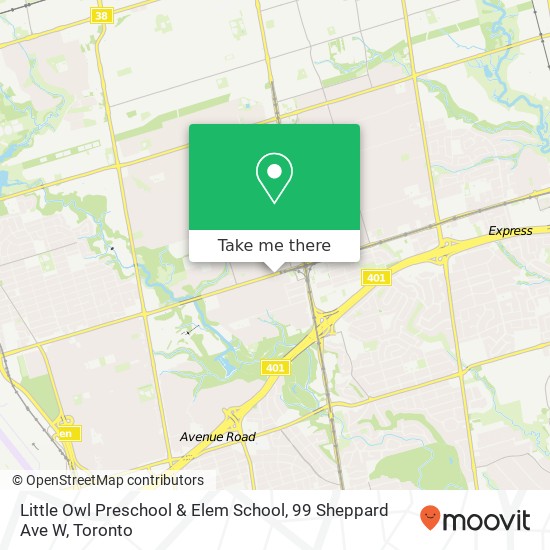 Little Owl Preschool & Elem School, 99 Sheppard Ave W plan