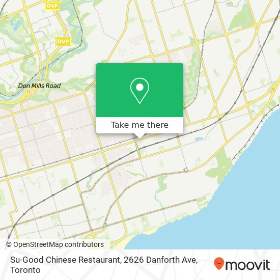 Su-Good Chinese Restaurant, 2626 Danforth Ave map
