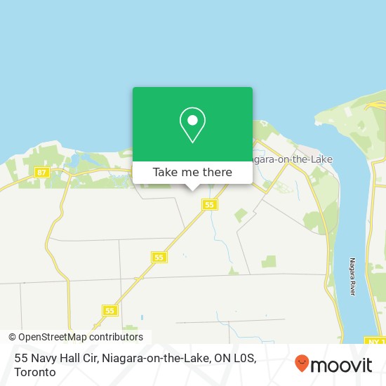 55 Navy Hall Cir, Niagara-on-the-Lake, ON L0S map