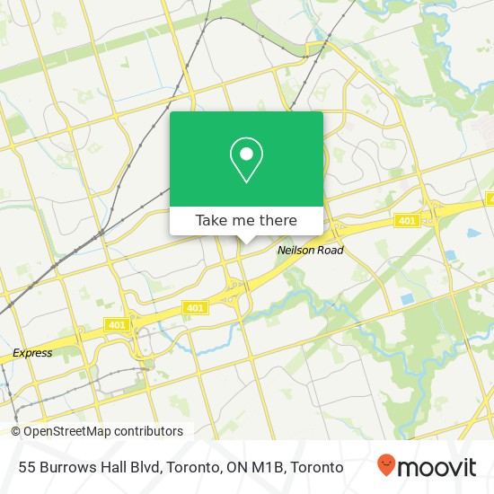 55 Burrows Hall Blvd, Toronto, ON M1B map