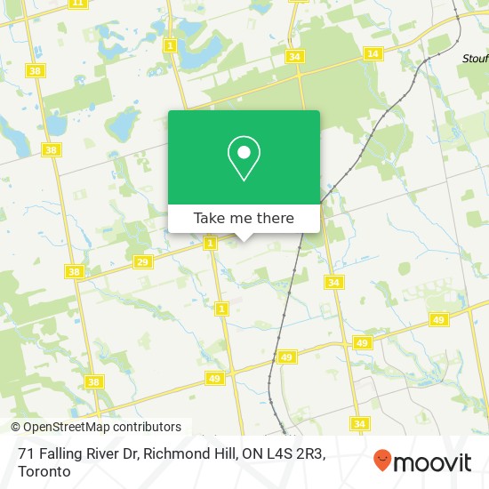 71 Falling River Dr, Richmond Hill, ON L4S 2R3 plan