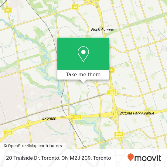 20 Trailside Dr, Toronto, ON M2J 2C9 map