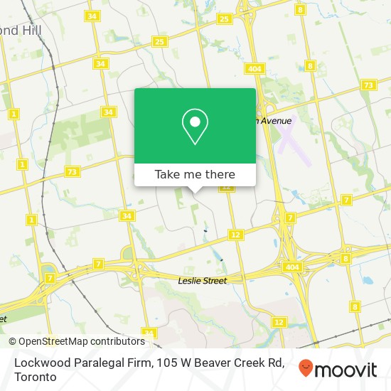 Lockwood Paralegal Firm, 105 W Beaver Creek Rd map