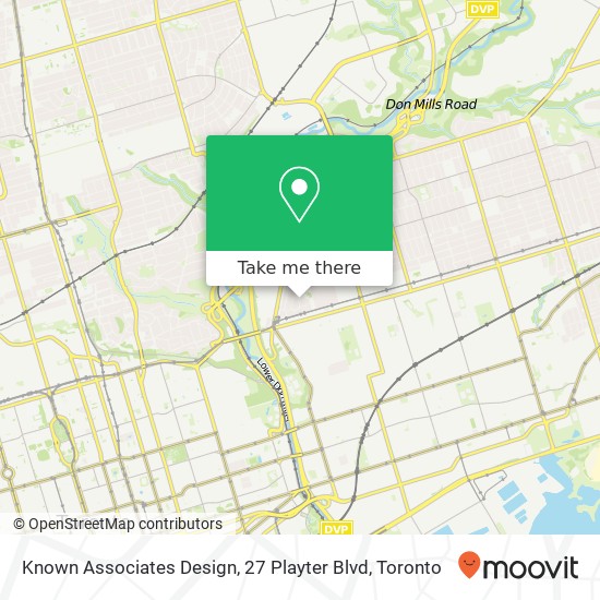 Known Associates Design, 27 Playter Blvd map