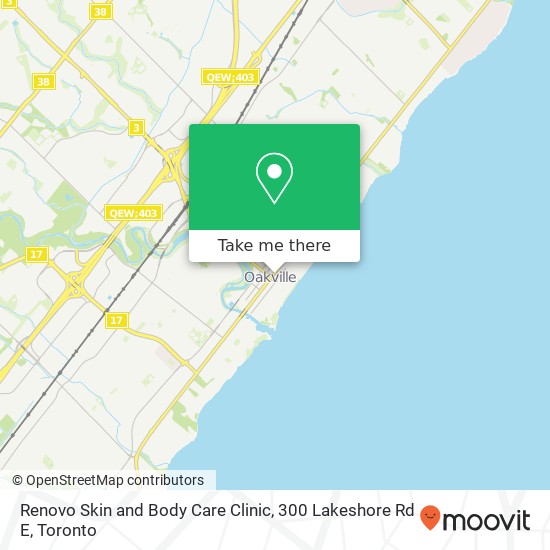 Renovo Skin and Body Care Clinic, 300 Lakeshore Rd E map