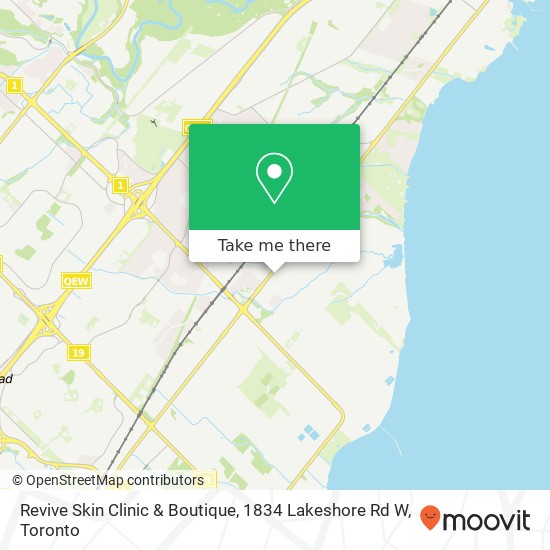 Revive Skin Clinic & Boutique, 1834 Lakeshore Rd W map