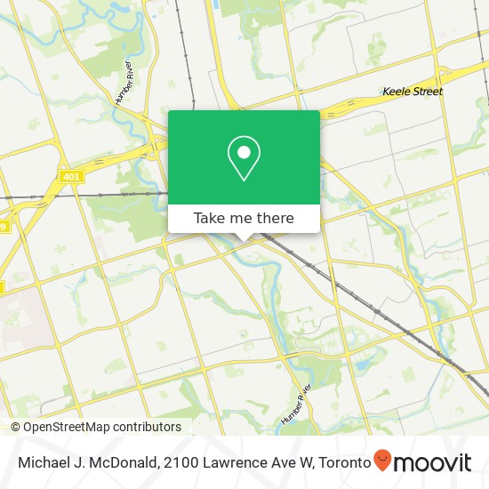 Michael J. McDonald, 2100 Lawrence Ave W map