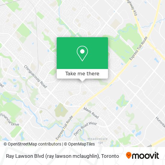 Ray Lawson Blvd (ray lawson mclaughlin) map