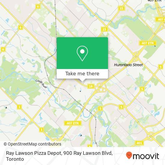 Ray Lawson Pizza Depot, 900 Ray Lawson Blvd map