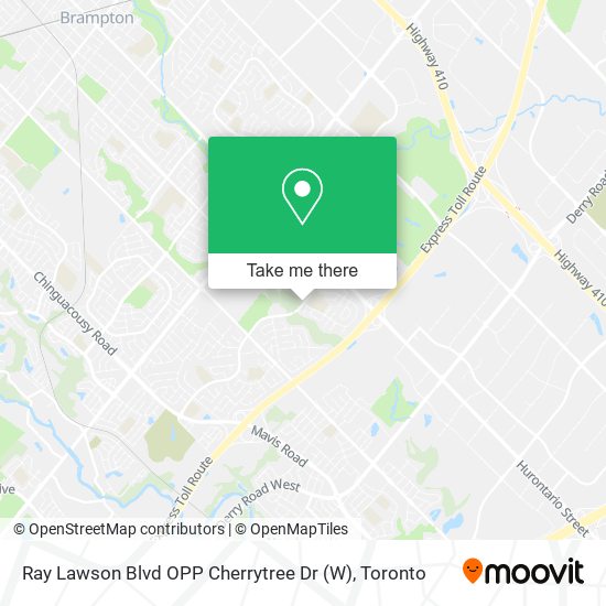 Ray Lawson Blvd OPP Cherrytree Dr (W) plan