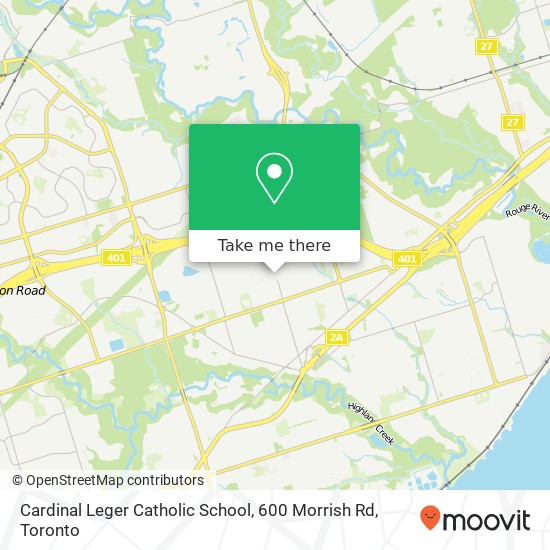 Cardinal Leger Catholic School, 600 Morrish Rd plan