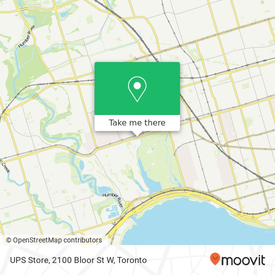 UPS Store, 2100 Bloor St W map