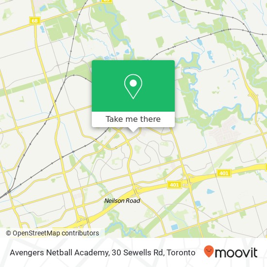 Avengers Netball Academy, 30 Sewells Rd map