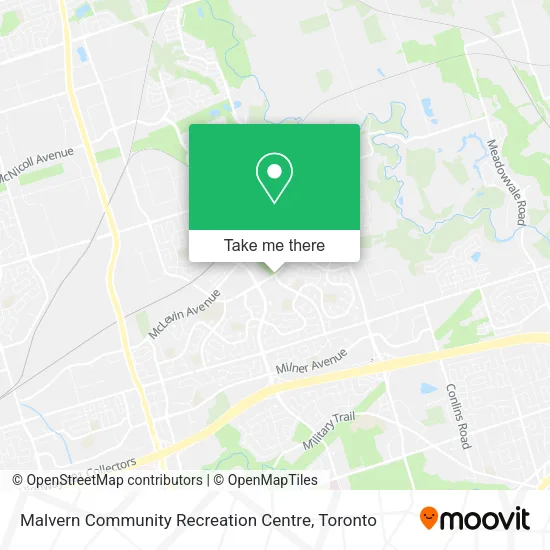 Malvern Community Recreation Centre map