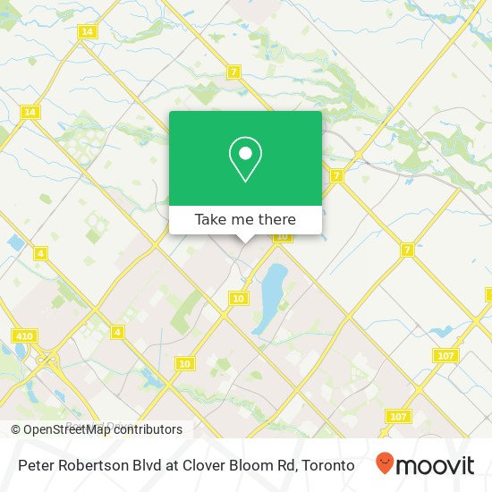 Peter Robertson Blvd at Clover Bloom Rd map