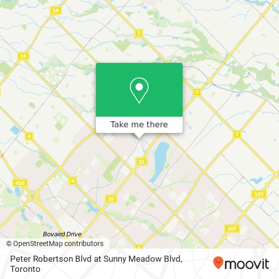 Peter Robertson Blvd at Sunny Meadow Blvd map