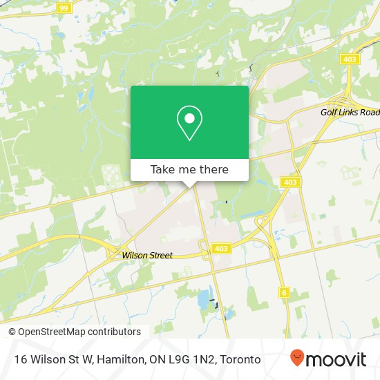 16 Wilson St W, Hamilton, ON L9G 1N2 map