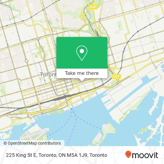 225 King St E, Toronto, ON M5A 1J9 map