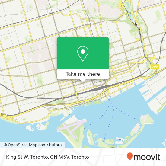 King St W, Toronto, ON M5V map