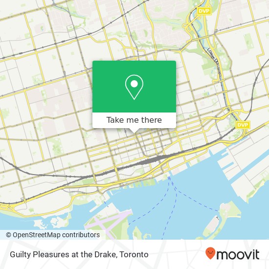 Guilty Pleasures at the Drake map