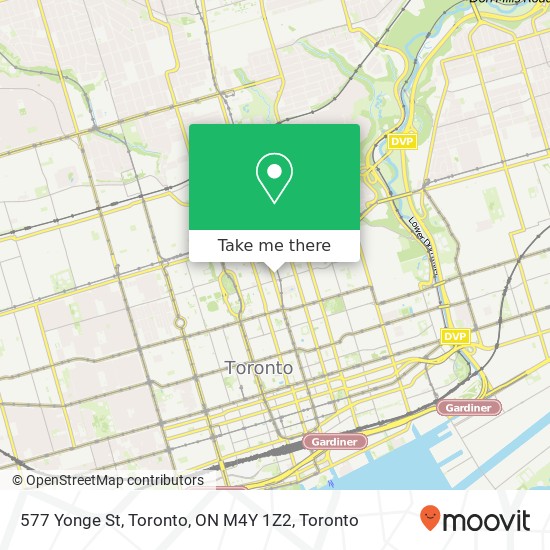 577 Yonge St, Toronto, ON M4Y 1Z2 plan