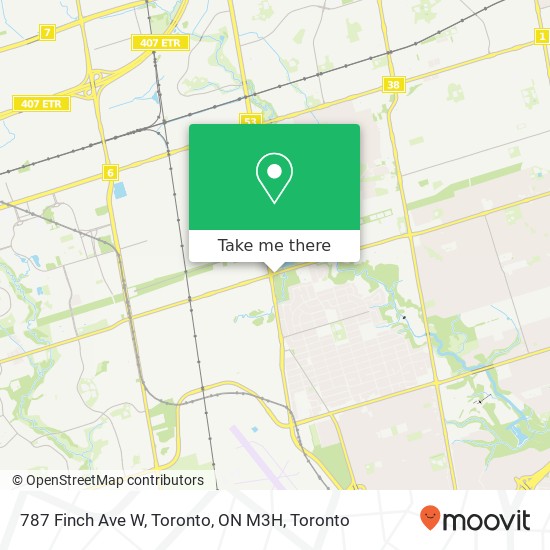 787 Finch Ave W, Toronto, ON M3H map