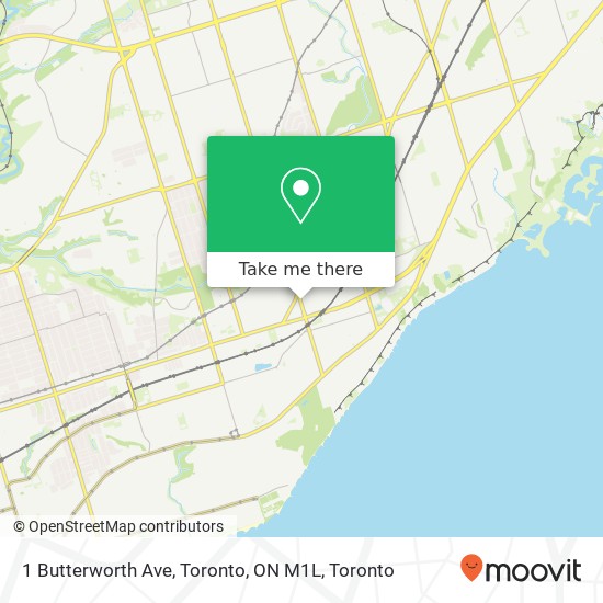 1 Butterworth Ave, Toronto, ON M1L map