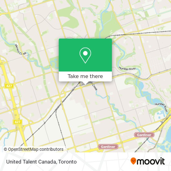 United Talent Canada map