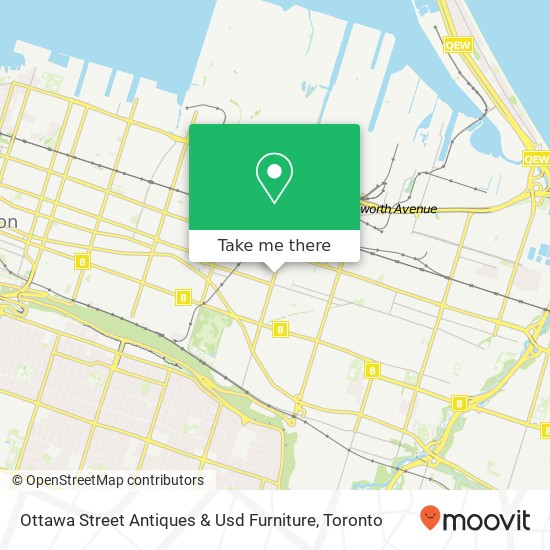 Ottawa Street Antiques & Usd Furniture map