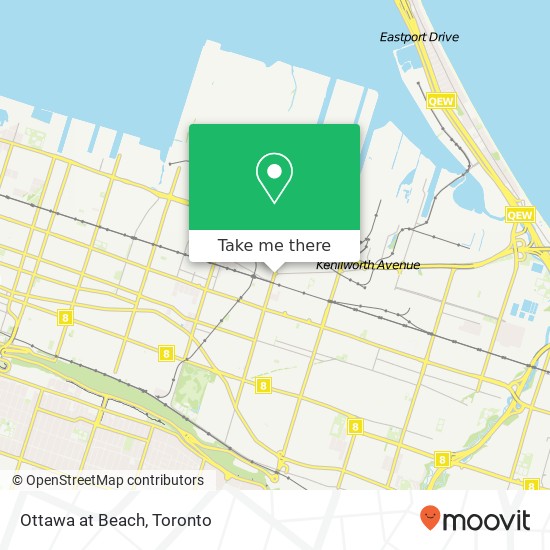 Ottawa at Beach map