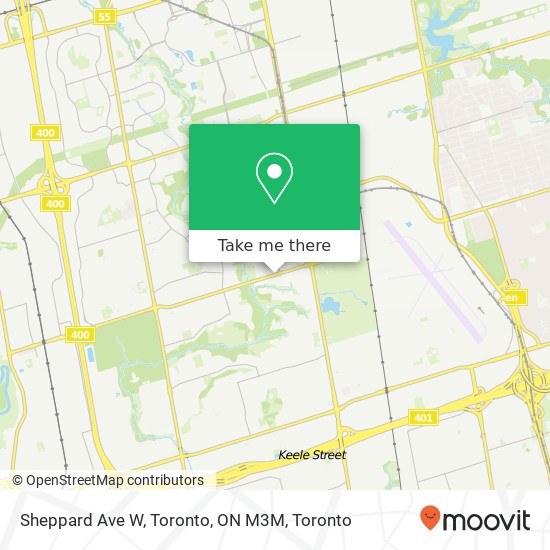 Sheppard Ave W, Toronto, ON M3M map