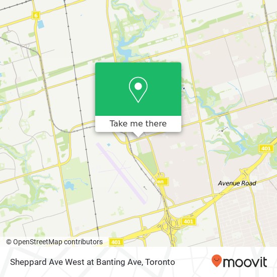 Sheppard Ave West at Banting Ave plan