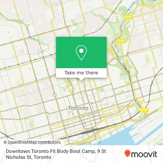 Downtown Toronto Fit Body Boot Camp, 9 St Nicholas St map