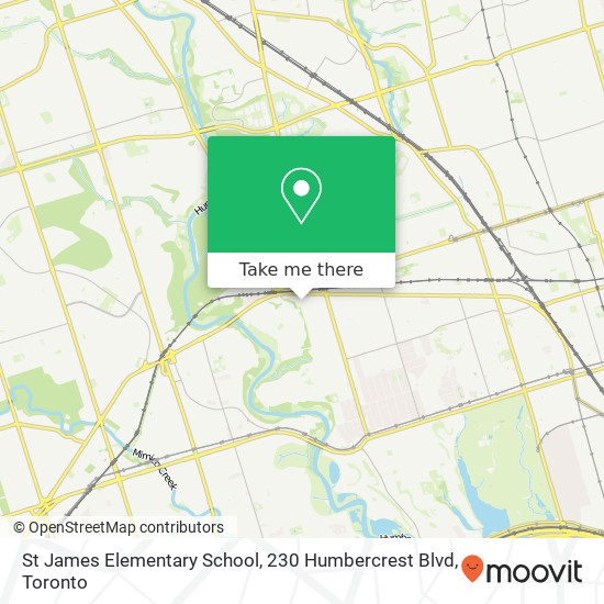 St James Elementary School, 230 Humbercrest Blvd map