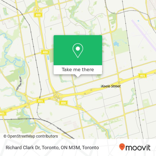 Richard Clark Dr, Toronto, ON M3M map