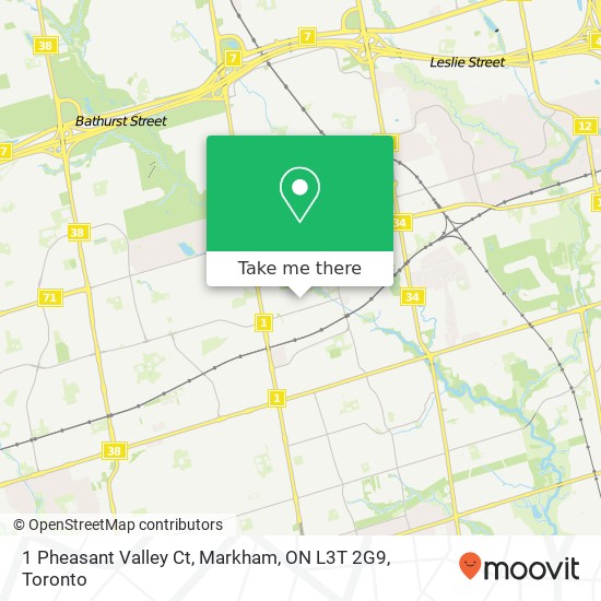 1 Pheasant Valley Ct, Markham, ON L3T 2G9 map