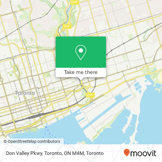 Don Valley Pkwy, Toronto, ON M4M plan