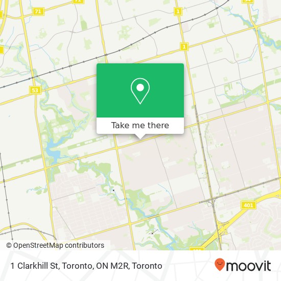 1 Clarkhill St, Toronto, ON M2R map