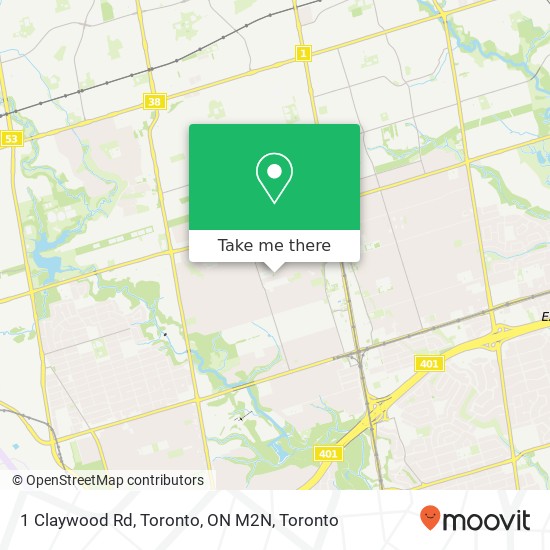 1 Claywood Rd, Toronto, ON M2N map