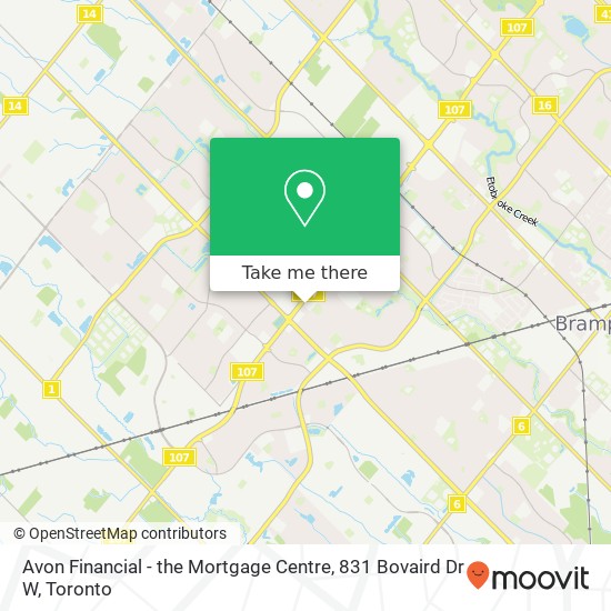 Avon Financial - the Mortgage Centre, 831 Bovaird Dr W plan