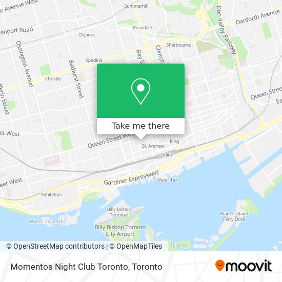 How to get to Momentos Night Club Toronto by Bus, Subway, Streetcar or  Train?