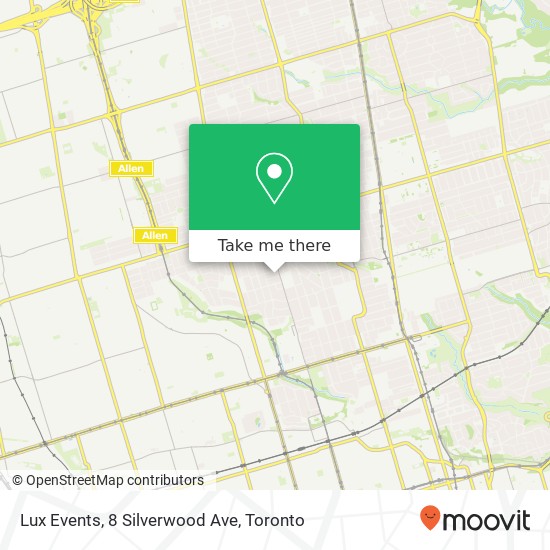 Lux Events, 8 Silverwood Ave map