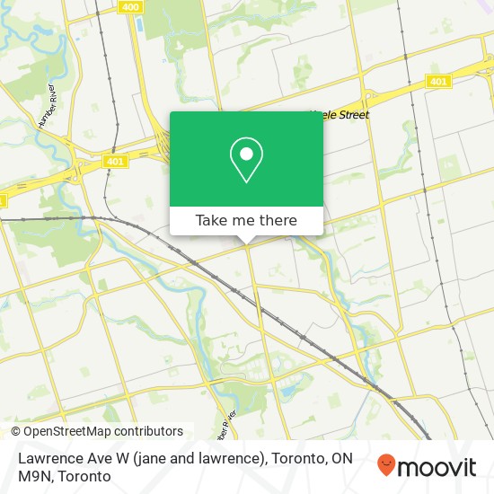 Lawrence Ave W (jane and lawrence), Toronto, ON M9N map