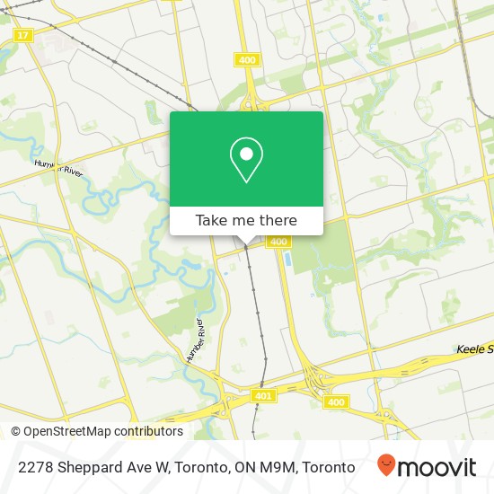 2278 Sheppard Ave W, Toronto, ON M9M map